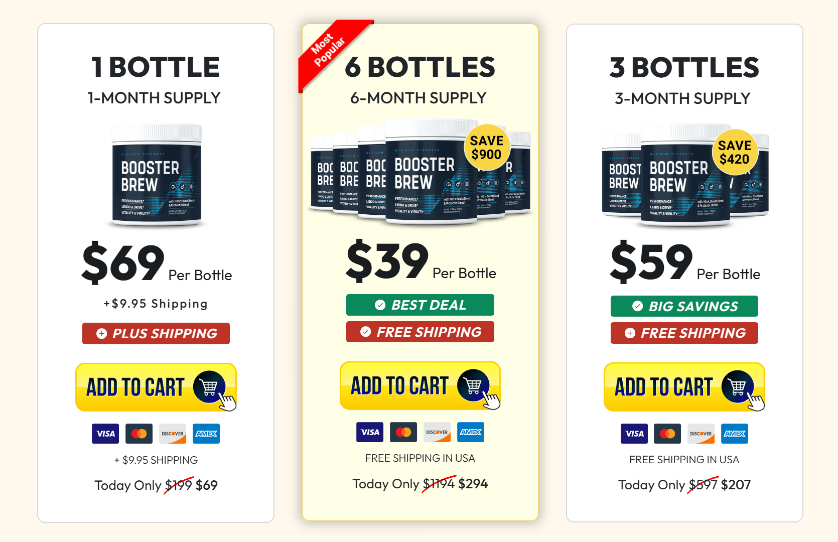 Booster Brew order